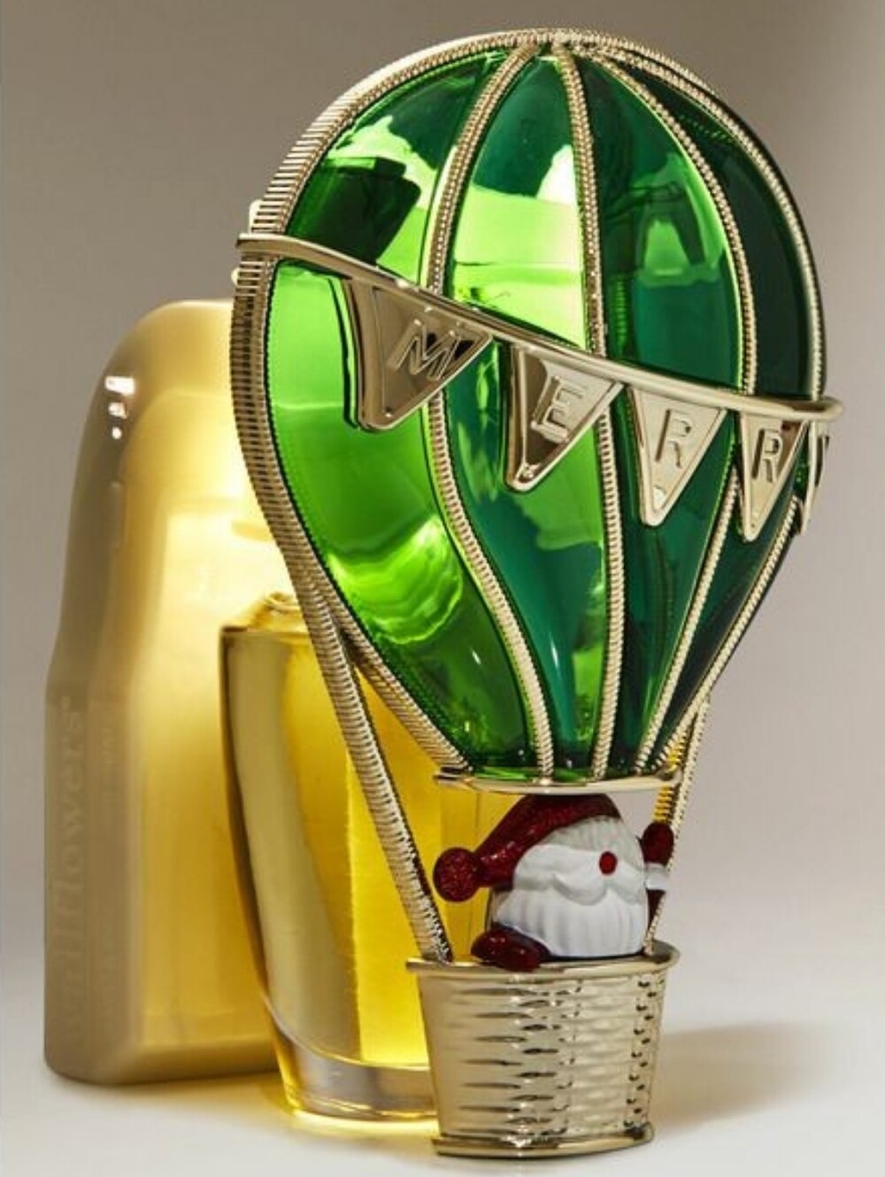 Bath & Body Works Santa Hot Air Balloon Wallflowers Fragrance Plug NWT